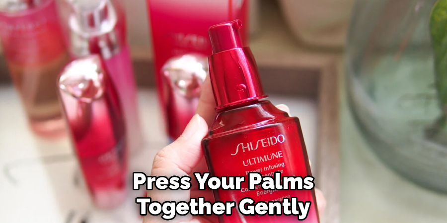 Press your palms together gently
