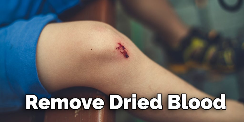 can you remove dried blood from a mattress