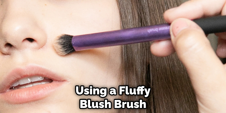 Using a Fluffy Blush Brush