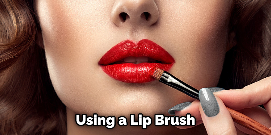 Using a Lip Brush