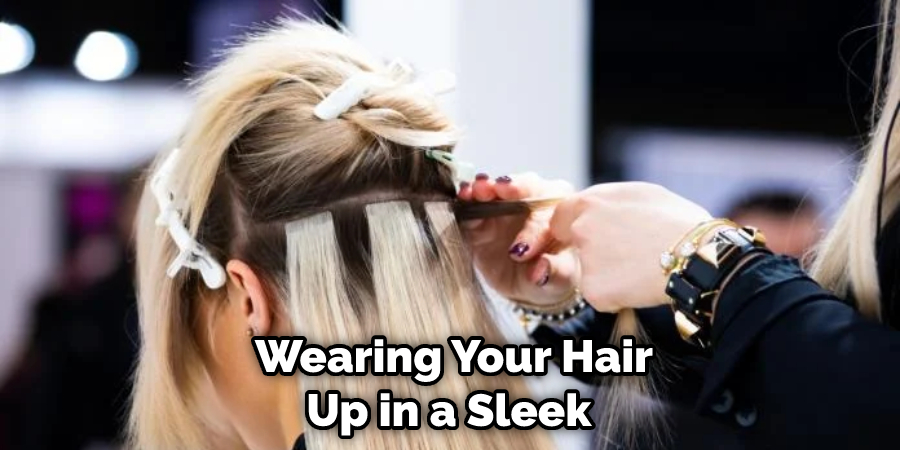 Wearing Your Hair Up in a Sleek 