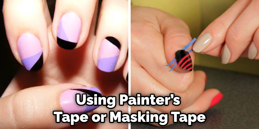 Using Painter’s Tape or Masking Tape