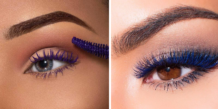 How to Wear Blue Mascara