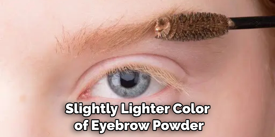 Slightly Lighter Color of Eyebrow Powder