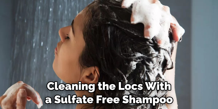 Cleaning the Locs With a Sulfate Free Shampoo