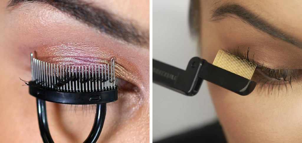 How to Use Eyelash Comb