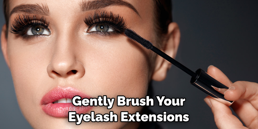 Gently Brush Your Eyelash Extensions