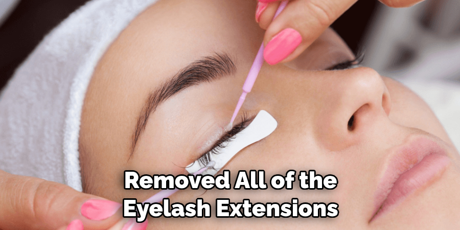 Removed All of the Eyelash Extensions