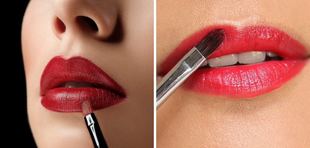 How to Use a Lip Brush With Lipstick