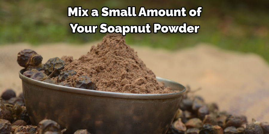 Mix a Small Amount of
Your Soapnut Powder