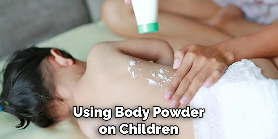 Using Body Powder on Children