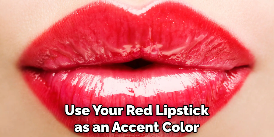 Use Your Red Lipstick as an Accent Color