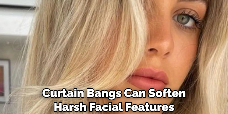 Curtain Bangs Can Soften Harsh Facial Features