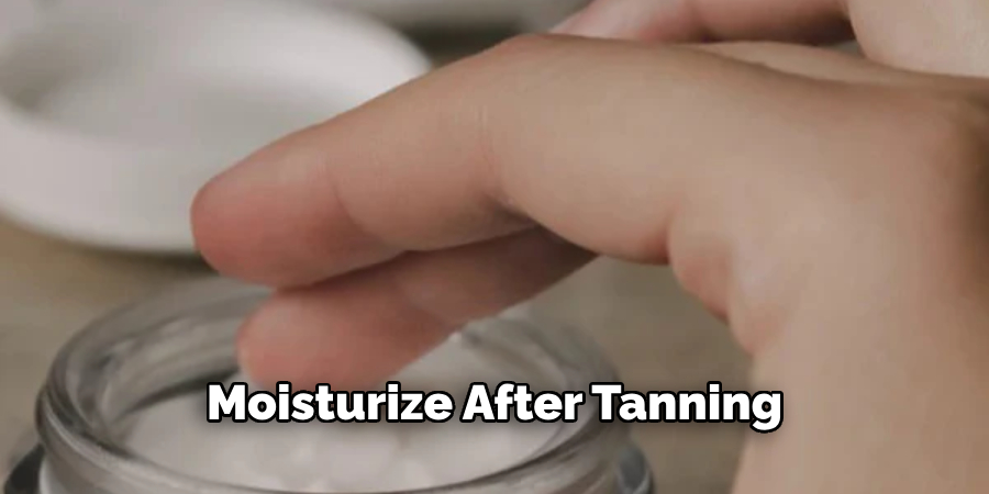 Moisturize After Tanning