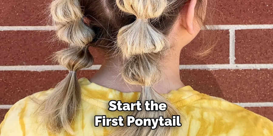 Start the First Ponytail