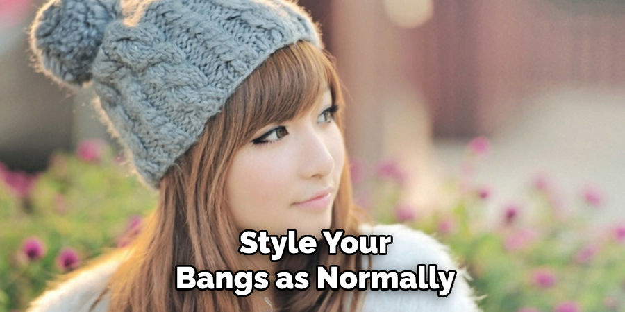 Style Your Bangs as Normally