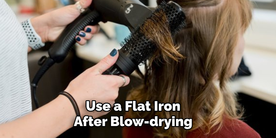 Use a Flat Iron After Blow-drying