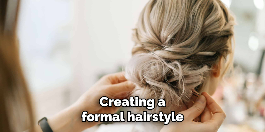 Creating a formal hairstyle