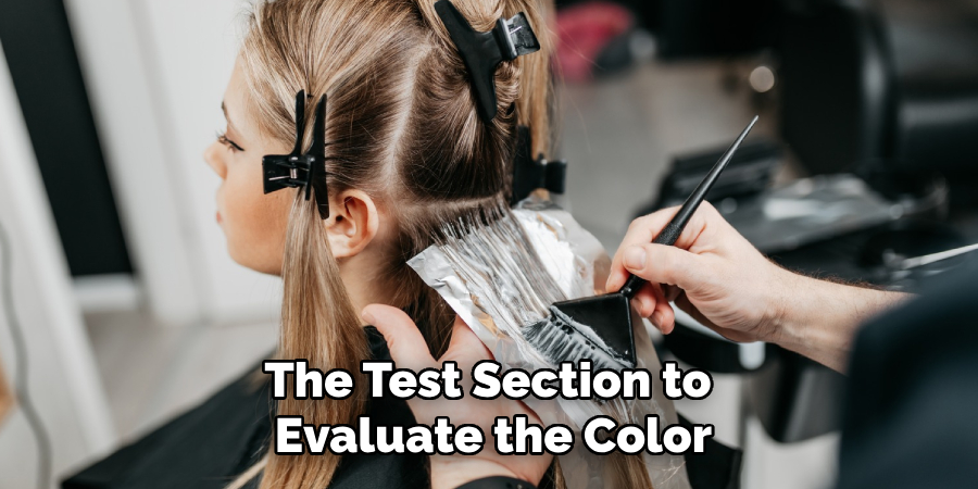 The Test Section to Evaluate the Color