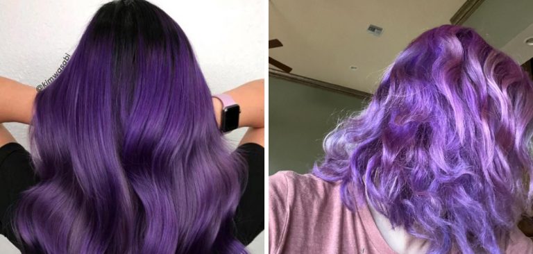 How to Lighten Purple Hair.