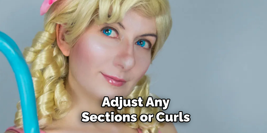 Adjust Any
Sections or Curls