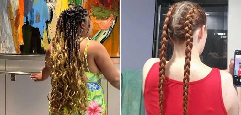 How to Sleep With French Curl Braids