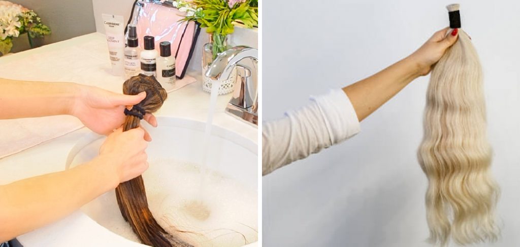 How to Wash Extensions Clip in