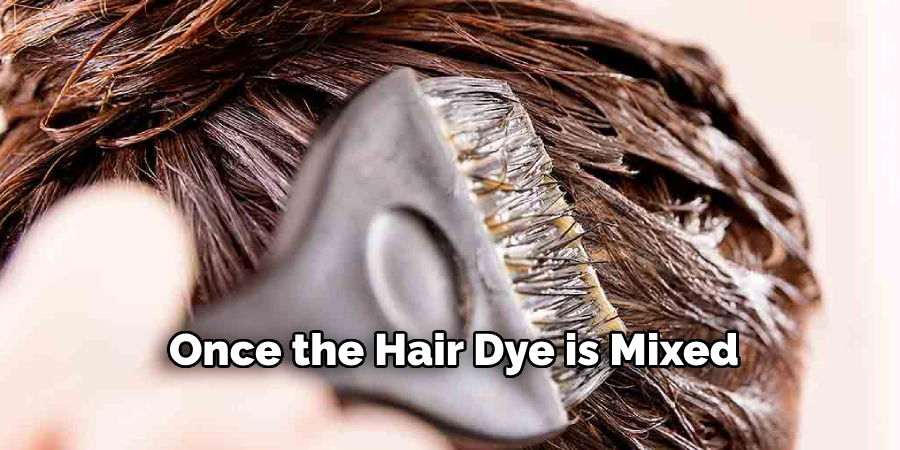 Once the Hair Dye is Mixed