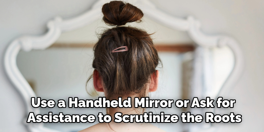 Use a Handheld Mirror or Ask for
Assistance to Scrutinize the Roots