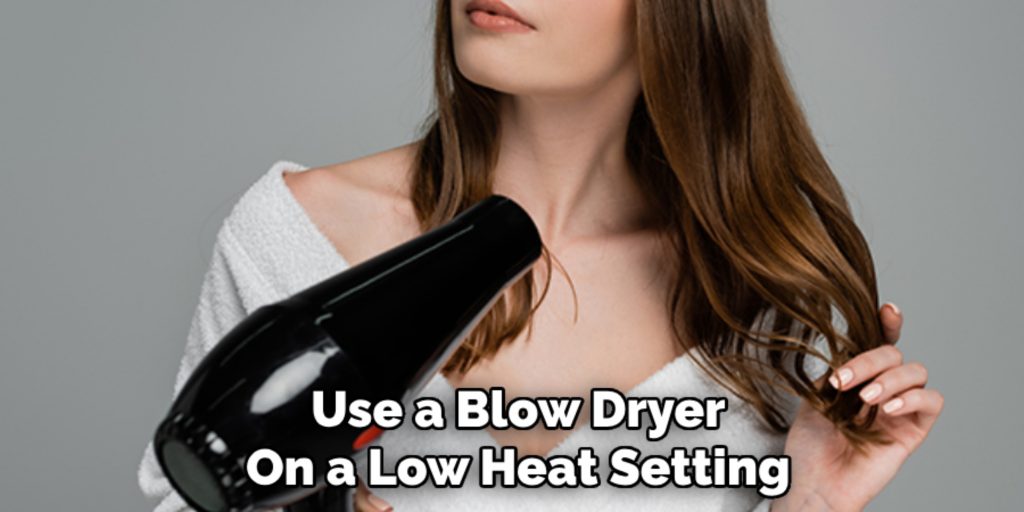 Use a Blow Dryer
On a Low Heat Setting