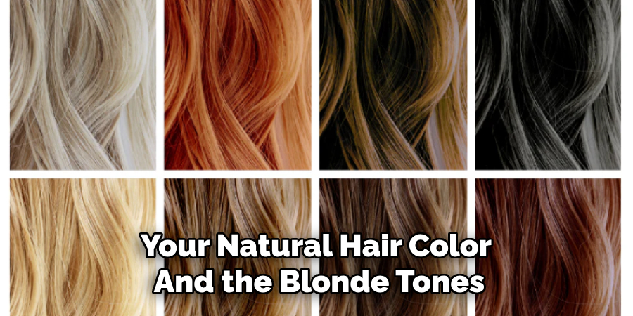 Your Natural Hair Color 
And the Blonde Tones