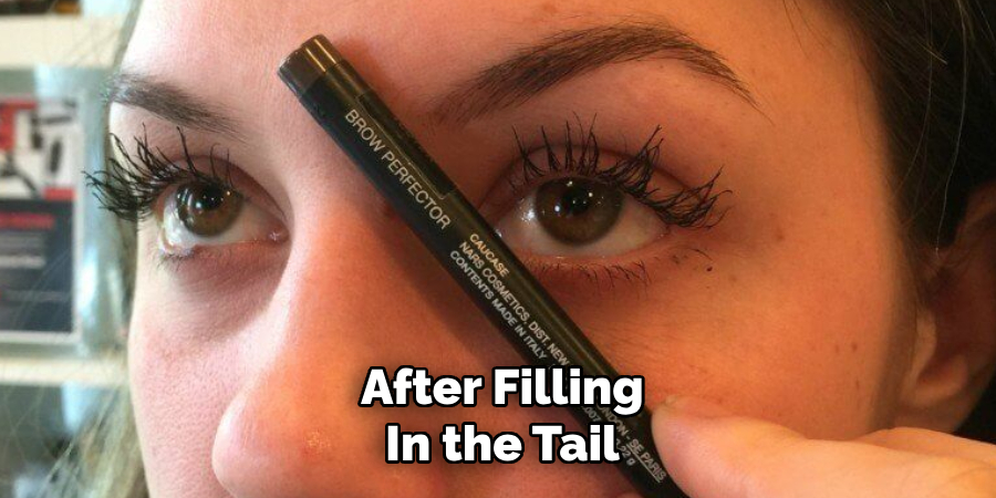 After filling in the tail