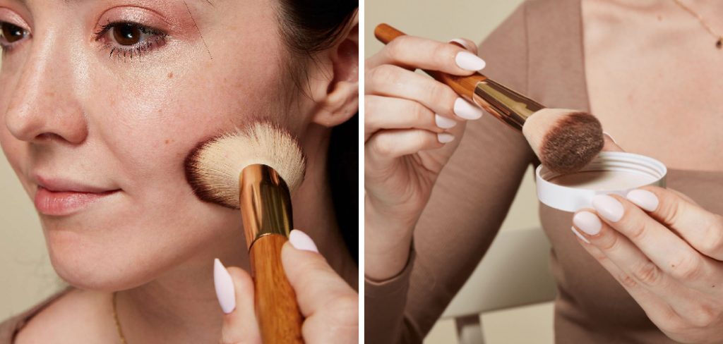 How to Apply Setting Powder With Brush