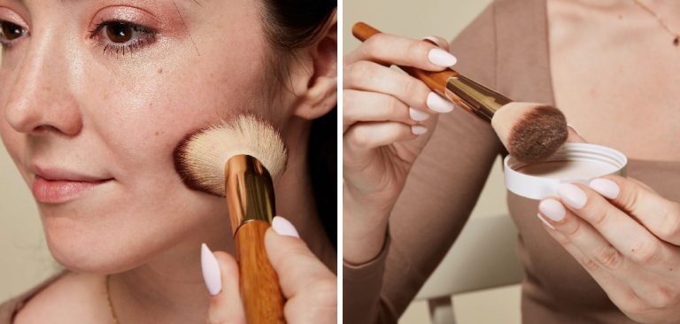 How to Apply Setting Powder With Brush