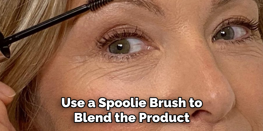Use a Spoolie Brush to Blend the Product