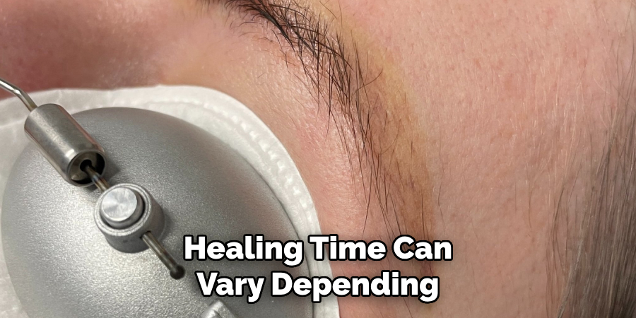 Healing Time Can Vary Depending