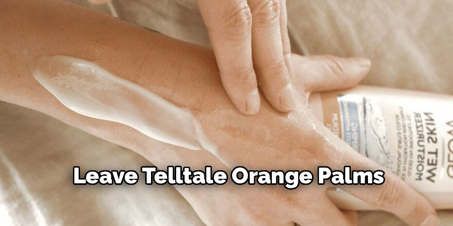 Leave Telltale Orange Palms