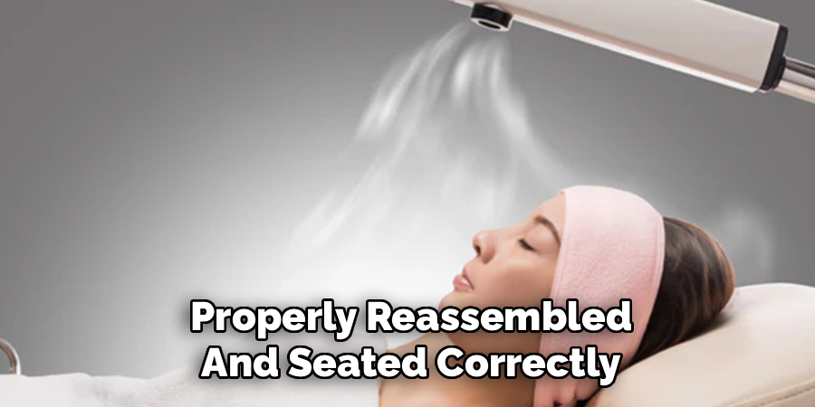Properly Reassembled
And Seated Correctly