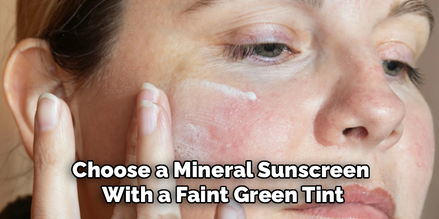Choose a Mineral Sunscreen
With a Faint Green Tint