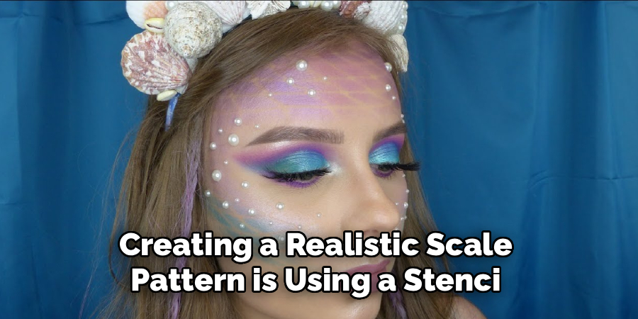 Creating a Realistic Scale 
Pattern is Using a Stenci 