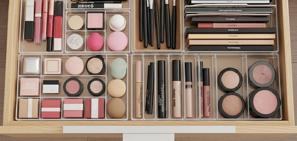 How to Organise Makeup in a Drawer