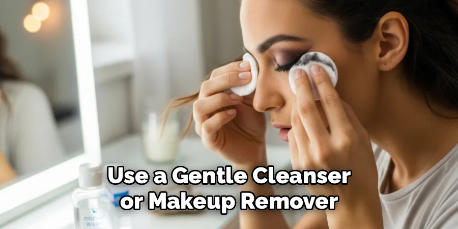 Use a Gentle Cleanser
 or Makeup Remover 