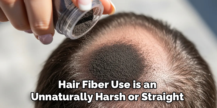 Hair Fiber Use is an
Unnaturally Harsh or Straight
