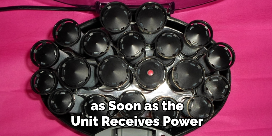 As soon as the unit receives power