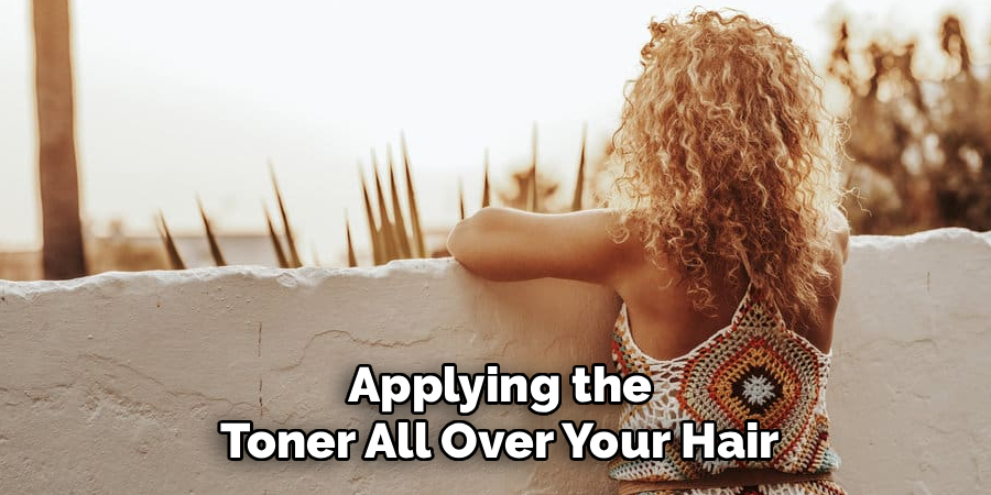 Applying the
Toner All Over Your Hair