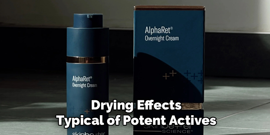 Drying Effects
Typical of Potent Actives