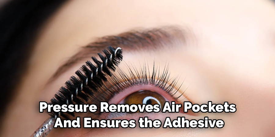 Pressure Removes Air Pockets
And Ensures the Adhesive