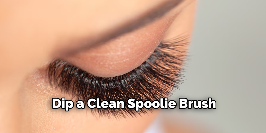 Dip a Clean Spoolie Brush