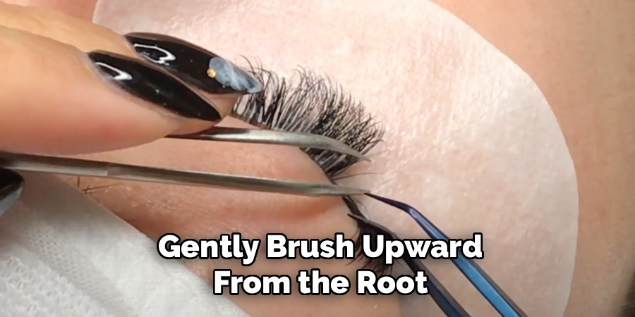 Gently Brush Upward From the Root