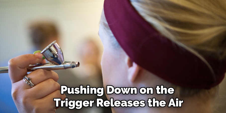 Pushing Down on the
Trigger Releases the Air